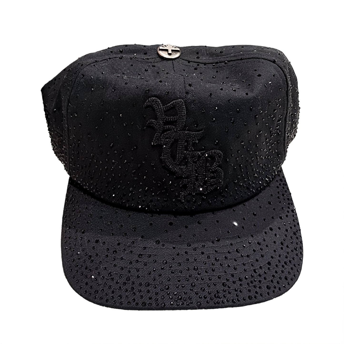 Obsidian Rhinestone Snapback