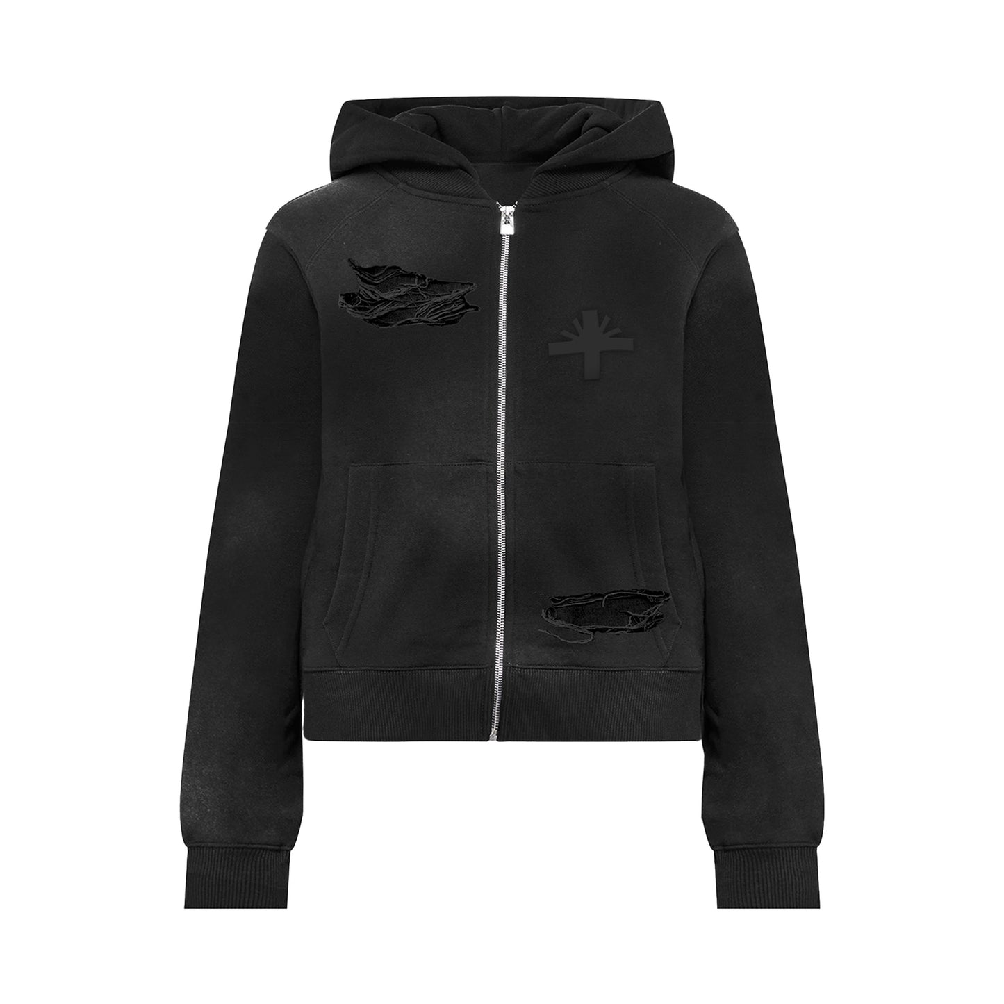 Classic Obsidian Full Zip-Up Hoodie