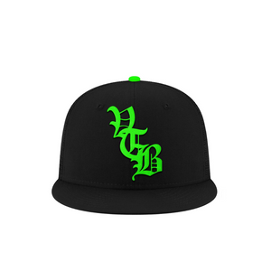 Fitted (Slime green & Black)