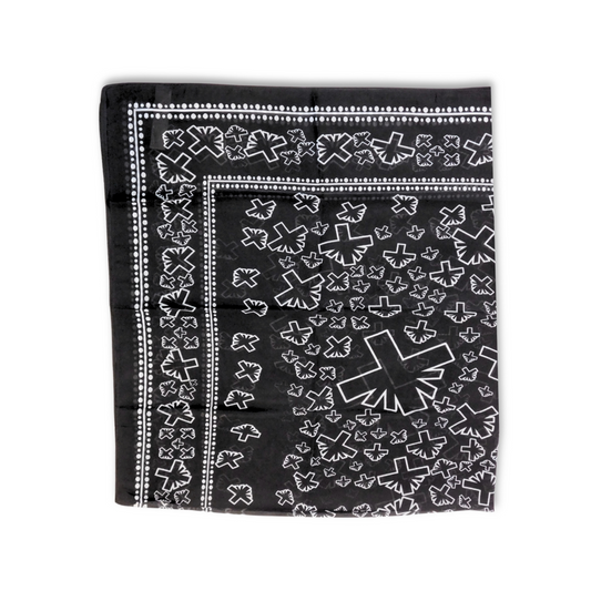 Black Chiffon Scarf