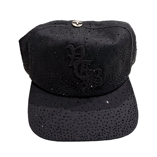 Obsidian Rhinestone Snapback