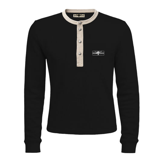 Obsidian Vertabrae Henley Thermal